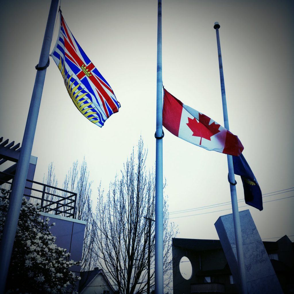 Flags lowered in memory of police officer killed in London attack