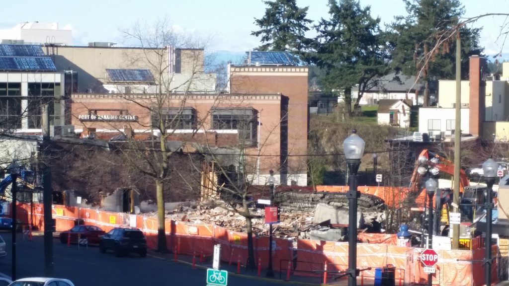 Historic Building in downtown Nanaimo demolished