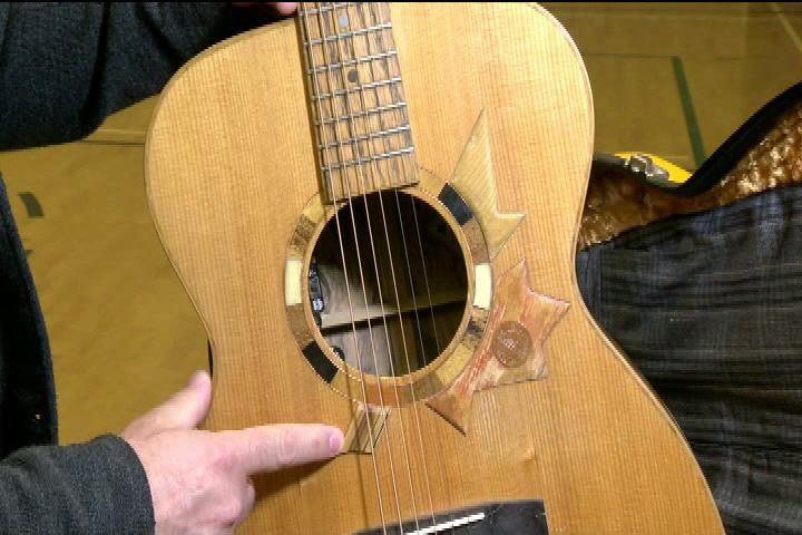 Six String Nation: remarkable guitar built with sixty-four pieces of Canadiana