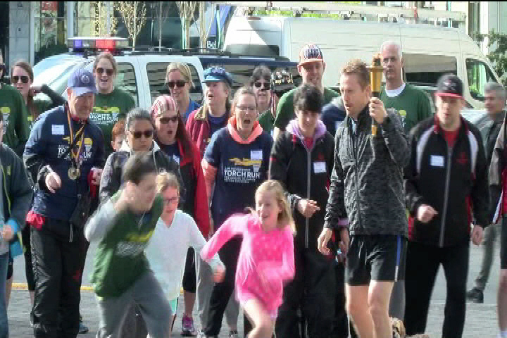 Saanich torch run for Special Olympics