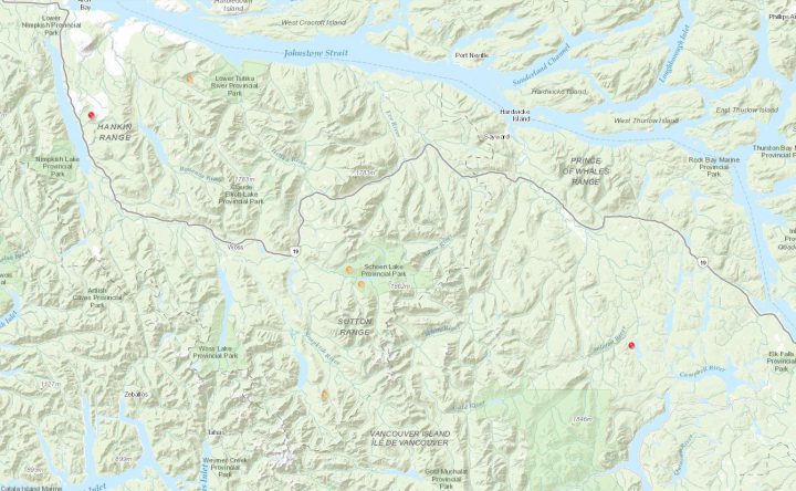 Two wildfires in northern Vancouver Island believed to be human-caused