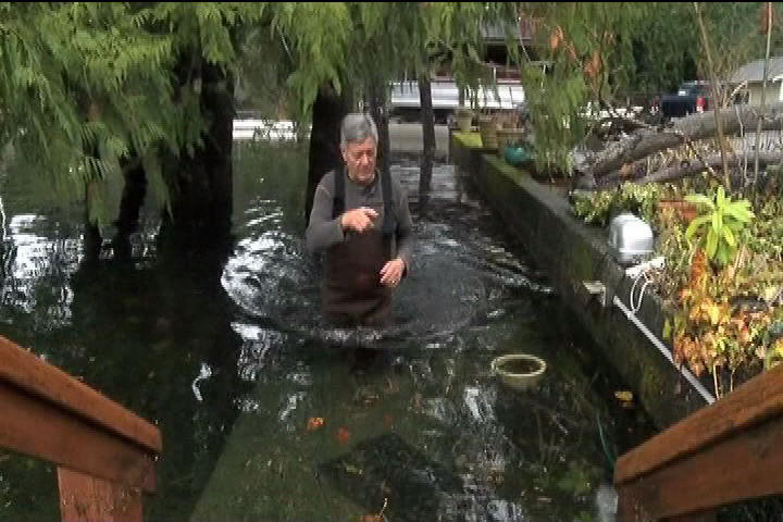 Sproat Lake homes flooded by torrential rains