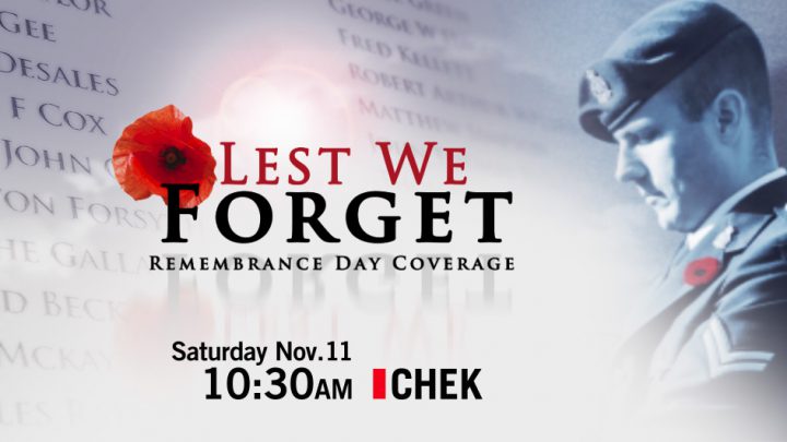 Here's how to watch the Remembrance Day ceremony on CHEK