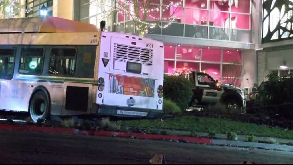 UPDATED WITH VIDEO: One injured in BC Transit bus crash near Uptown Shopping Centre in Saanich