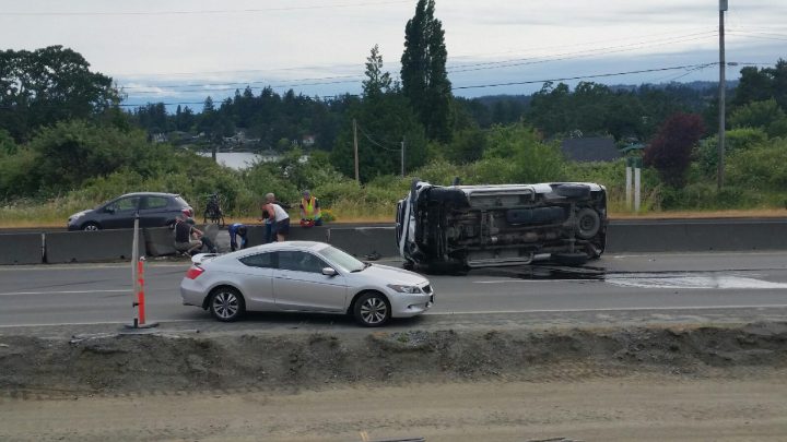 Trans-Canada Highway between McKenzie and Helmcken reopens to traffic in both directions