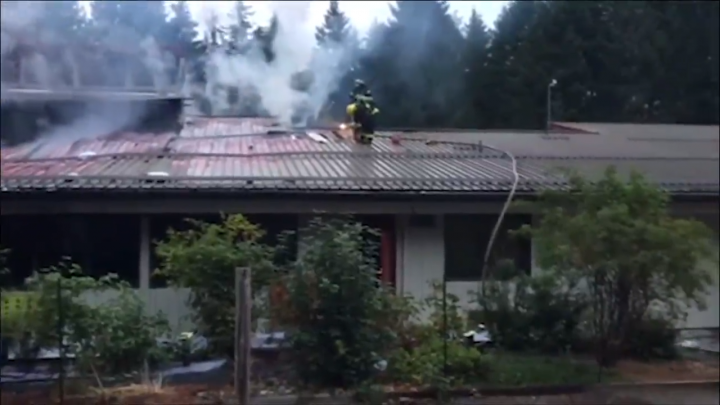 Police identify person of interest, say fire at Hornby Island school was suspicious