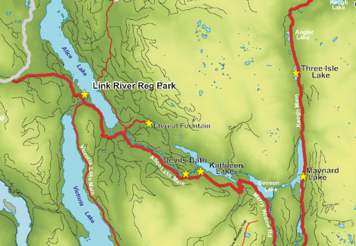 Alice Lake Loop roads between Port McNeill and Port Alice partially closed due to wildfires