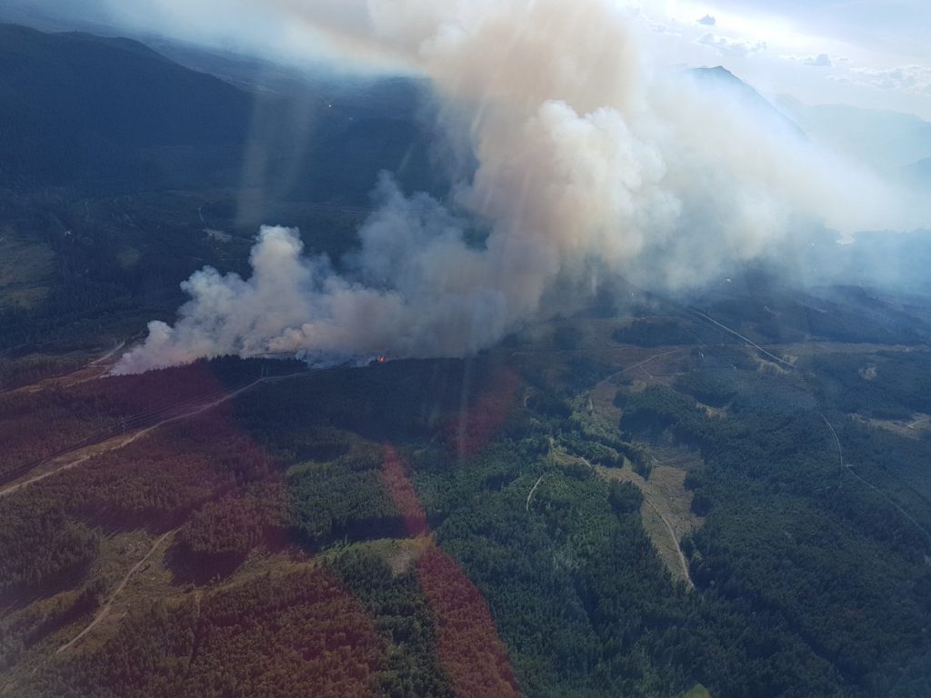 Nanaimo wildfire impacting air quality on east Vancouver Island