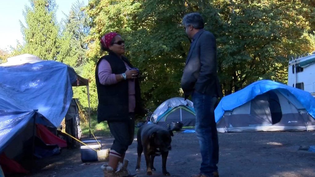 Owner of Saanich property where homeless campers are tenting changes mind, befriends them