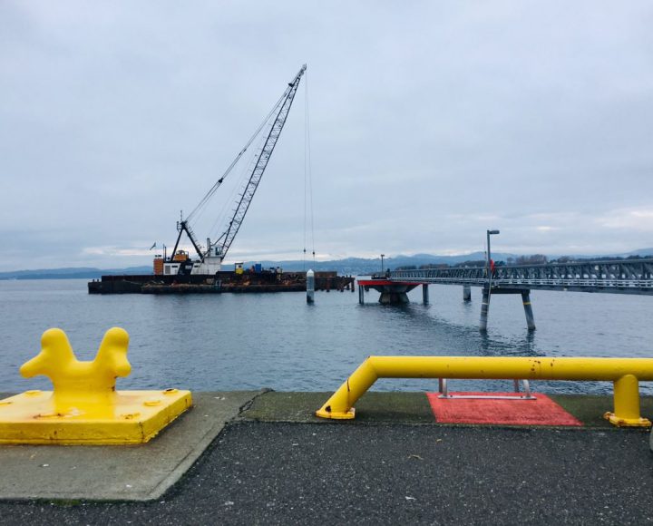 Construction of Ogden Point pier extension now expected to be completed for the 2020 cruise season