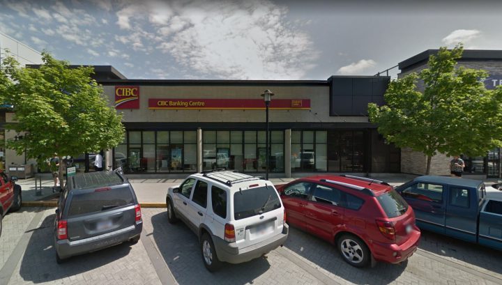 Police say one man was arrested after allegedly robbing the CIBC branch at the Port Place Shopping Centre in Nanaimo. (Google Maps).