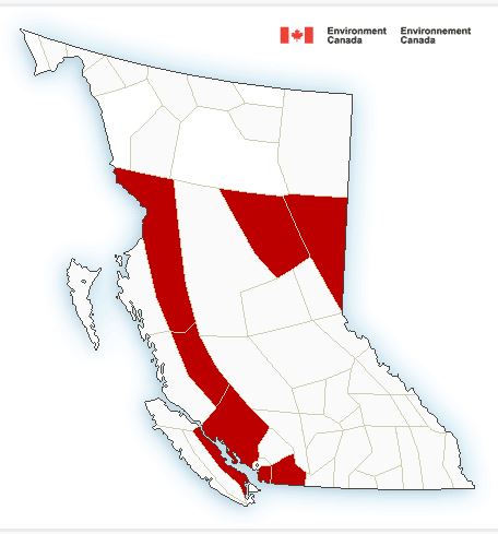 Snowfall warning ends for east Vancouver Island