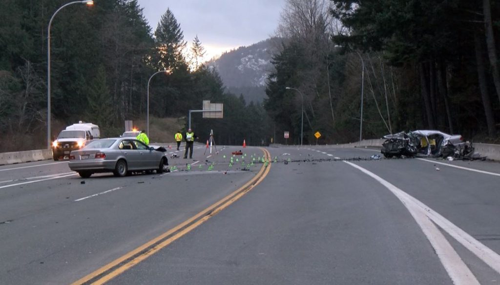 West Shore RCMP confirms one dead, two with 'significant' injuries in Highway 1 crash Sunday