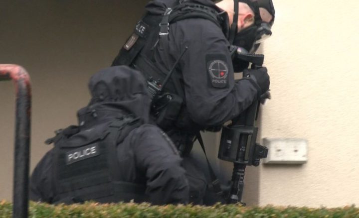 Man arrested after barricading himself in apartment on Burnside Road in Victoria