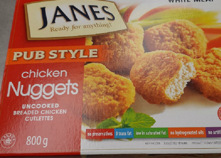 Janes brand chicken nuggets recalled due to possible salmonella contamination