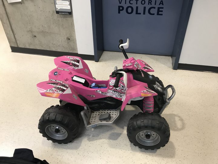 VicPD tries to find owner of lost pink toy ATV