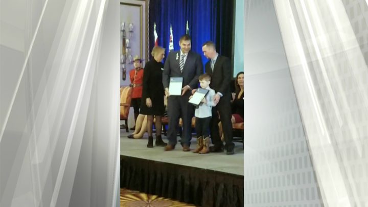 Six-year-old Colwood boy who helped save mom from ocean receives award