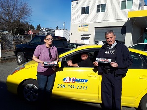 Nanaimo taxi companies partner with Crime Stoppers to help fight crime in the city