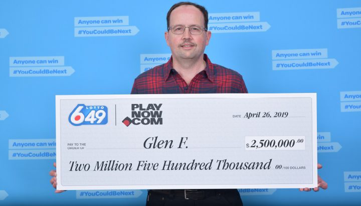 Victoria man wins $2.5 million Lotto 6/49 prize