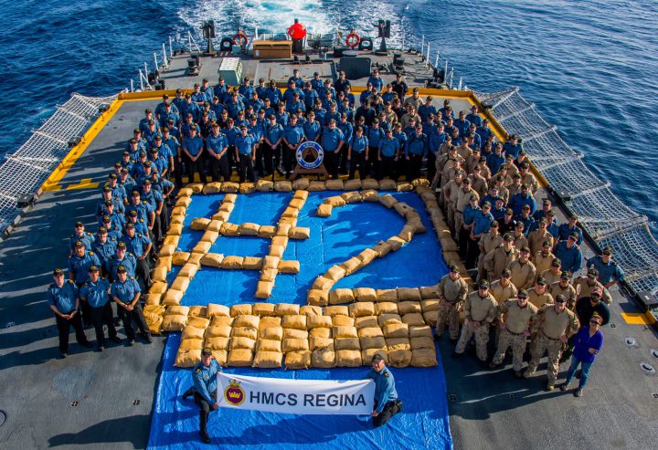 Esquimalt-based HMCS Regina seizes three tonnes of hash in second large drug seizure