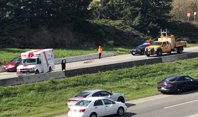 Pat Bay closed southbound near Royal Oak after crash involving cyclist