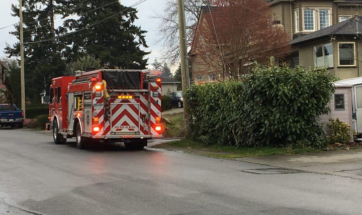 Fire sparked by electrical fault out quickly in Saanich