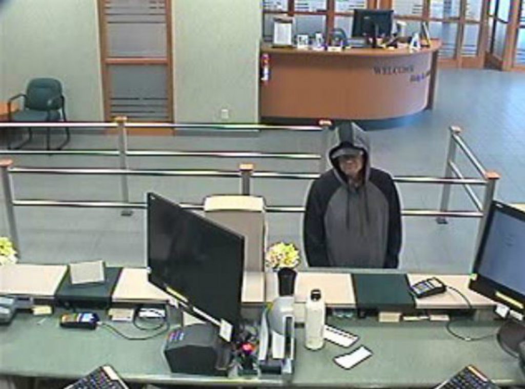 Saanich police release surveillance camera photo of suspect after robbery at TD Canada Trust in Tillicum Centre