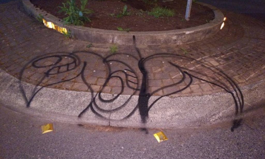 26-year-old arrested for graffiti in Langford, may face multiple charges