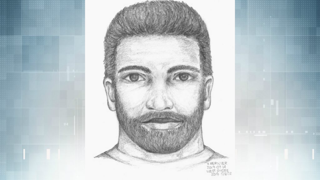 Police release sketch of man accused of kissing teen's neck on the Galloping Goose trail