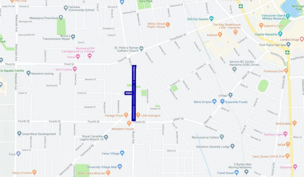 Section of Bruce Avenue in Nanaimo to close until fall for upgrades