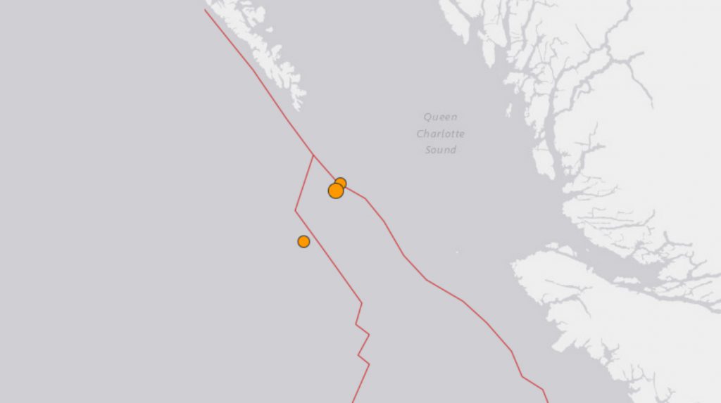 3 earthquakes detected Friday morning north of Vancouver Island, no tsunami expected