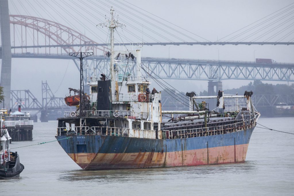 Ship intercepted off B.C. in 2010 carrying Tamil migrants makes final journey to Vancouver Island to be dismantled