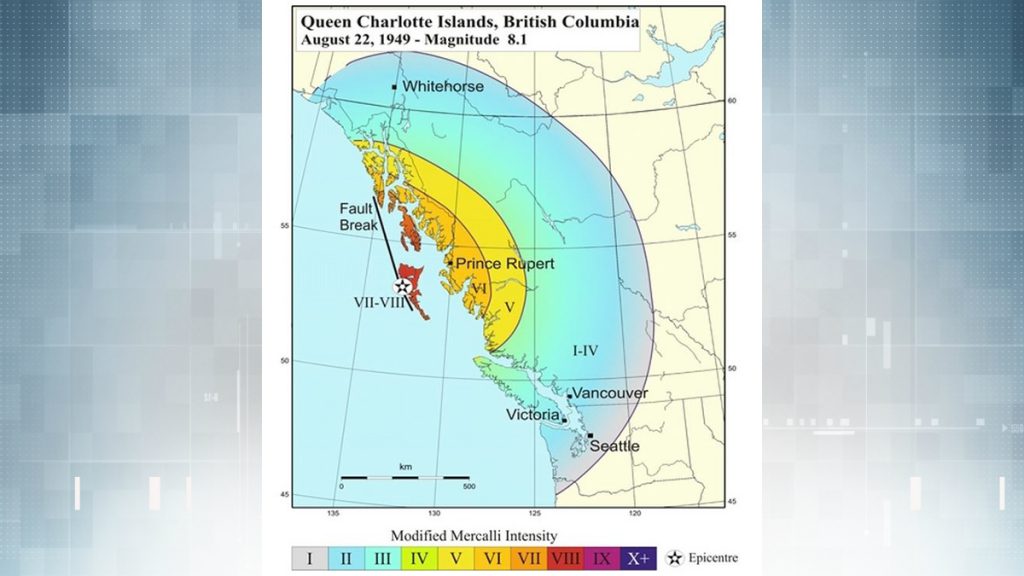 70 years ago today, Canada's largest earthquake struck off the coast of B.C.