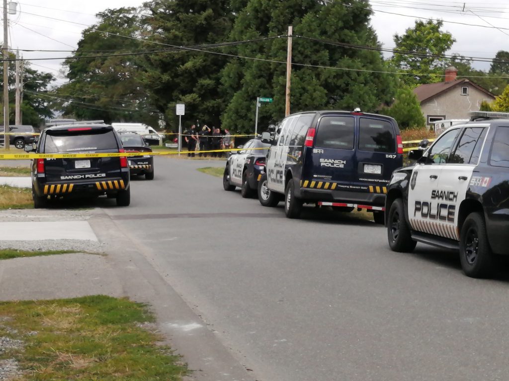 Witness says body found in Saanich near Crease Avenue