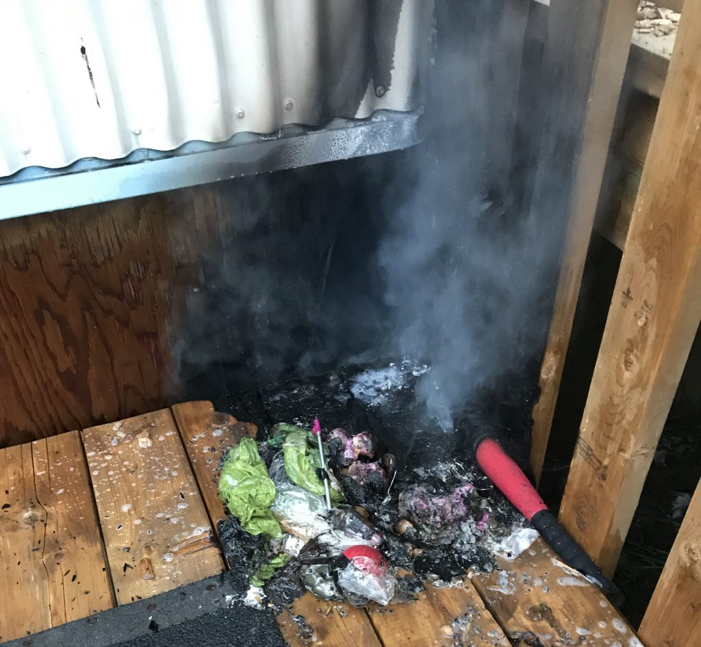 Intentionally set fire damages portable classroom at Nanaimo school