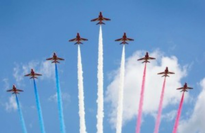 RAF Aerobatic Team the Red Arrows will take to the skies over Victoria this week