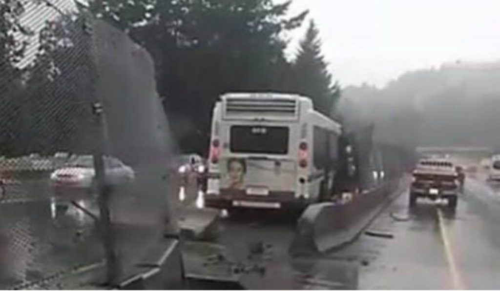 Rainy weather, accumulation of water believed to be factors in Langford bus crash