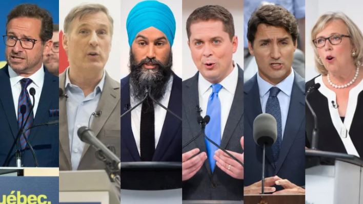 Six federal party leaders taking part in campaign's last English debate