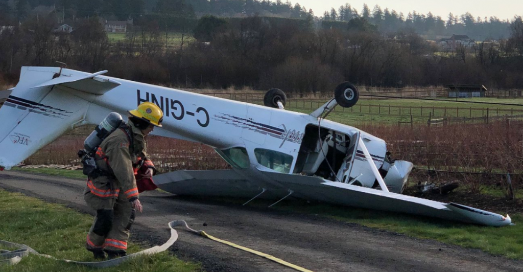 Victoria Flying Club looking for propeller after Saanich plane crash