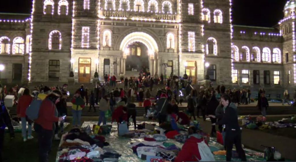 Protesters say they will 'walk away' from BC legislature