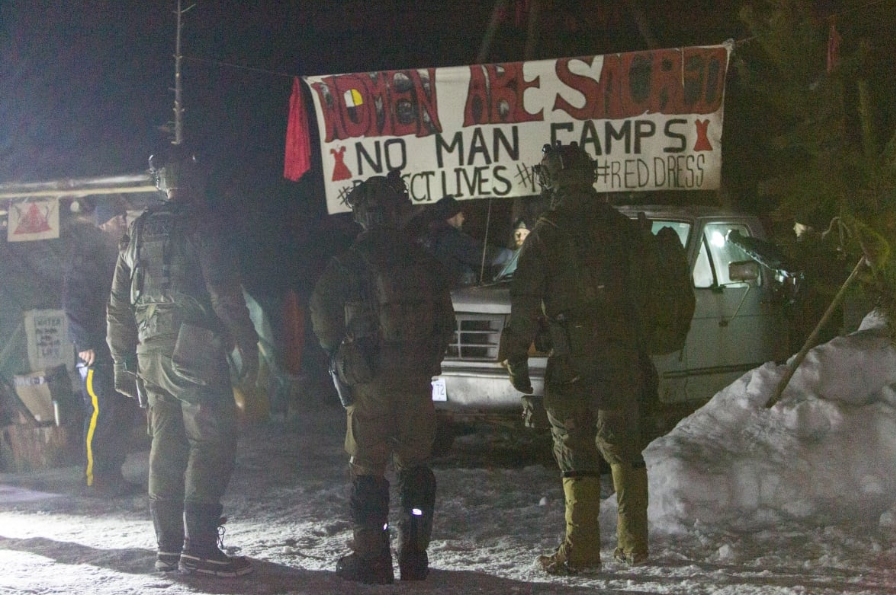 RCMP say several vehicles damaged at pipeline protest site in B.C.