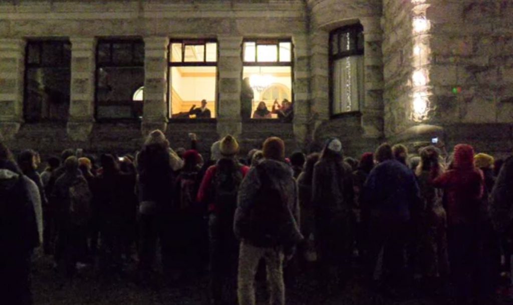 Wet'suwet'en supporters occupy B.C. Legislature offices