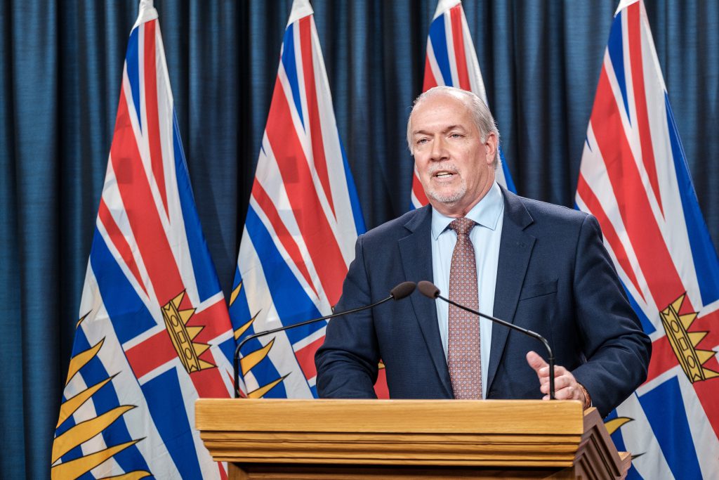 B.C. premier condemns racism during COVID-19 address Wednesday