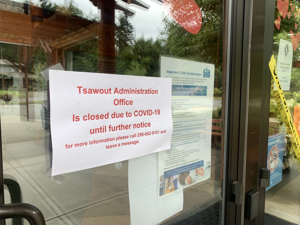 Vancouver Island First Nation issues warning about possible COVID-19 exposure