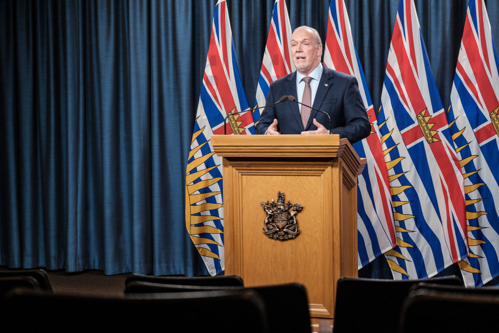 Premier Horgan to present details of B.C.'s COVID 19 mass immunization plan