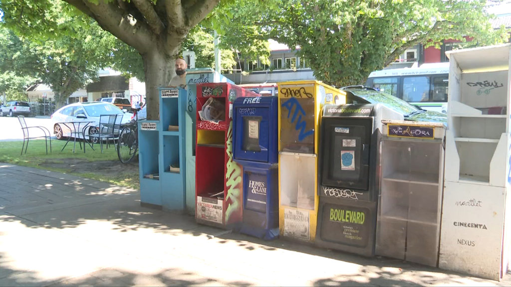 30 newspaper boxes to be removed from Victoria streets but 10 others to remain, says DVBA