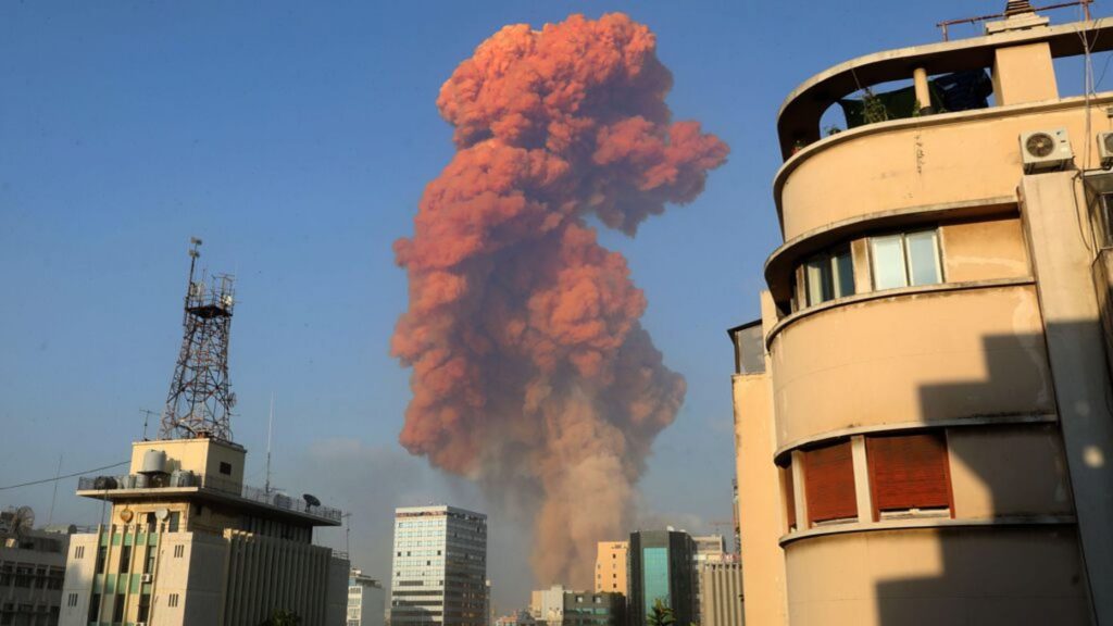 Massive explosion shakes Lebanon's capital Beirut