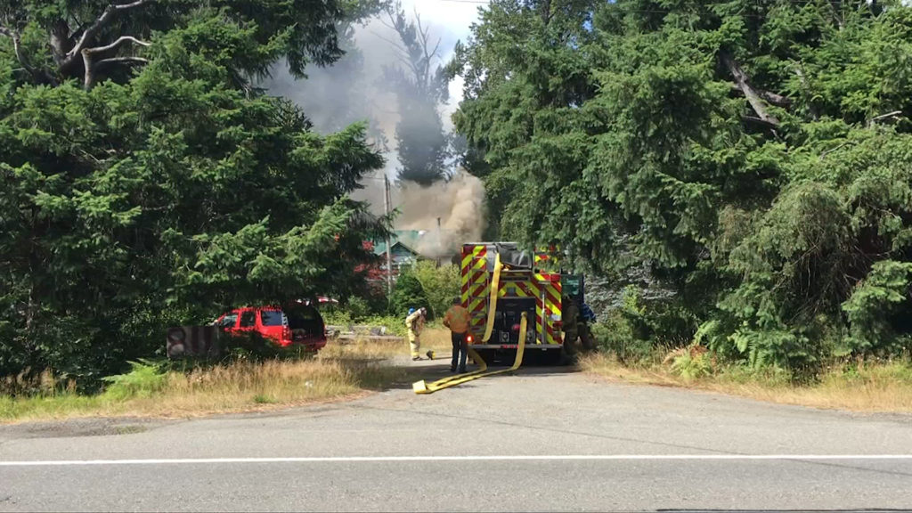 Oyster River firefighters respond after house catches fire in Black Creek