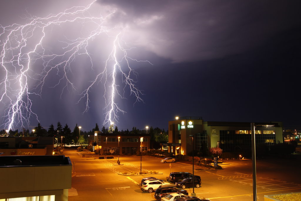 Residents capture incredible lightning storm illuminating Vancouver Island