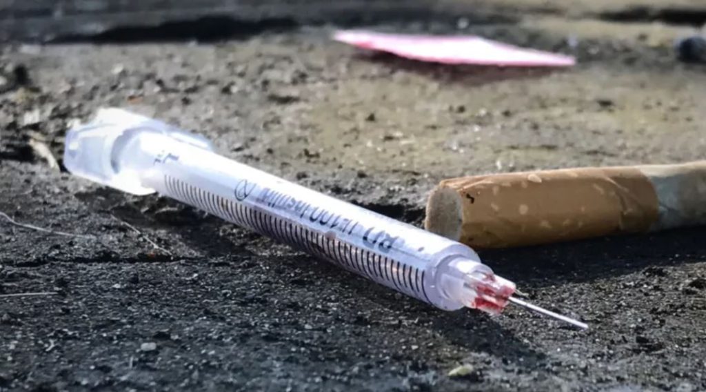 City worker pricked by discarded needle in Victoria